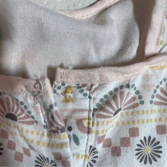 Rachel Zoe Girls Printed Tiered Dress Size 3T‎ Sleeveless Keyhole Back - Picture 8 of 9